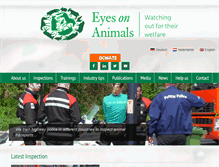 Tablet Screenshot of eyesonanimals.com